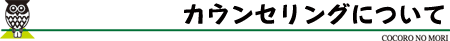 カウンセリングについて
